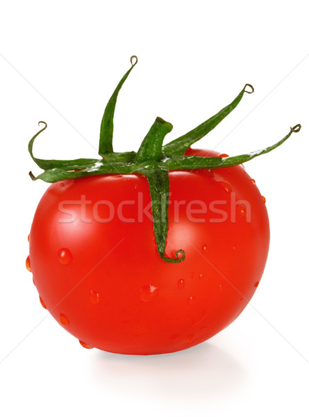 Tomate isolé blanche fruits rouge chute [[stock_photo]] © sarsmis