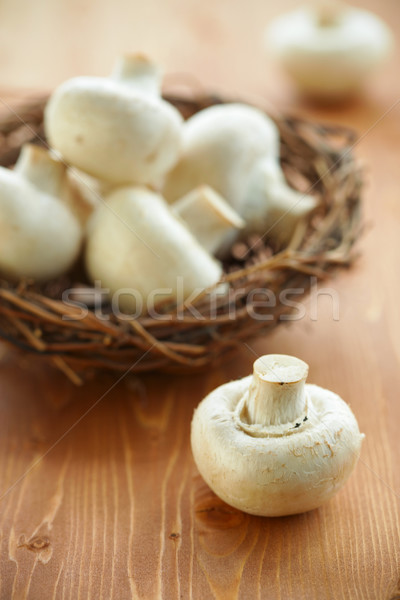грибы свежие гриб никто вегетарианский съедобный Сток-фото © sarsmis