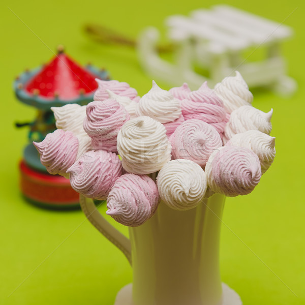 Homemade pink and white marshmallow Stock photo © sarymsakov