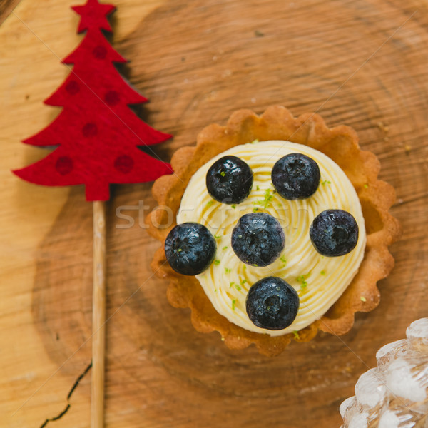 Tradycyjny christmas ciasto ciepły kolory selektywne focus Zdjęcia stock © sarymsakov