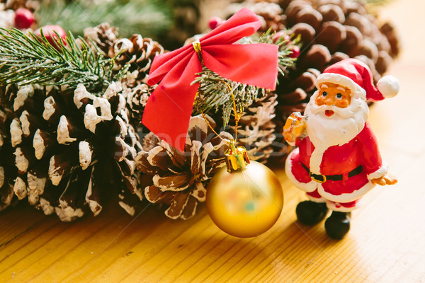 Christmas dekoracji dekoracje drewna vintage Zdjęcia stock © sarymsakov