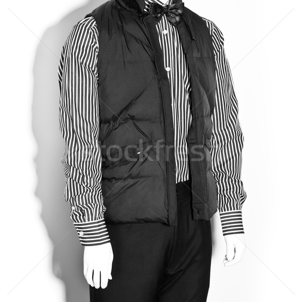 Mannequin maschio vestiti bianco nero Foto d'archivio © sarymsakov