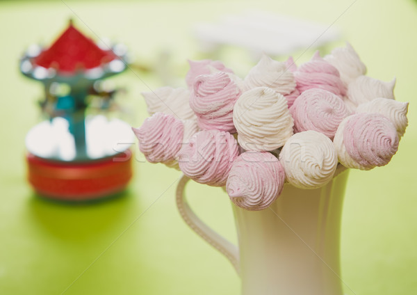 Homemade pink and white marshmallow Stock photo © sarymsakov