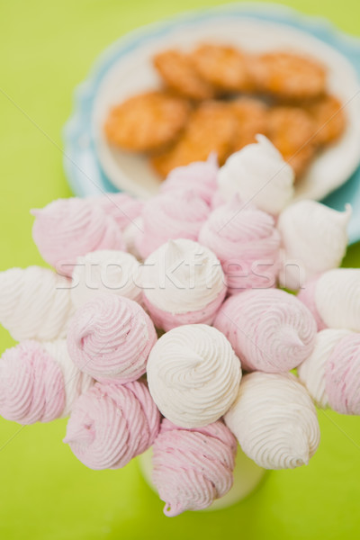 Homemade pink and white marshmallow Stock photo © sarymsakov