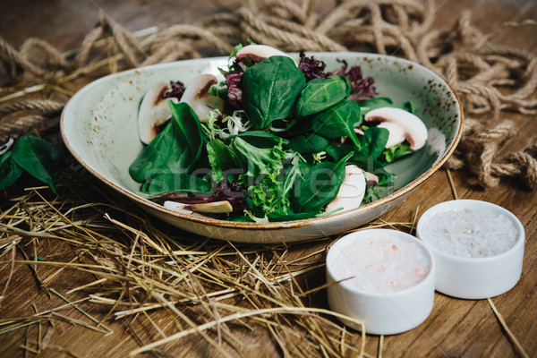 Stock photo: Fresh green salad