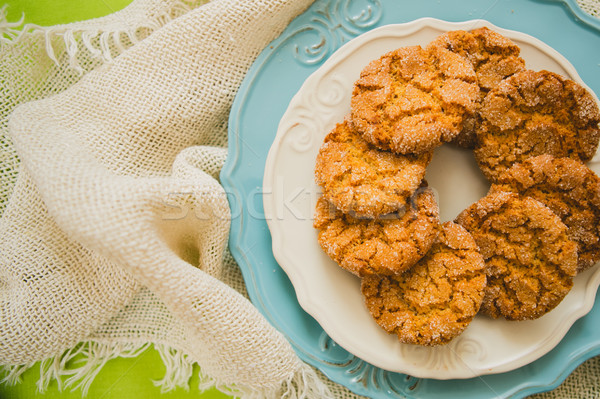 Cookie ciepły kolory jesieni selektywne focus tle Zdjęcia stock © sarymsakov