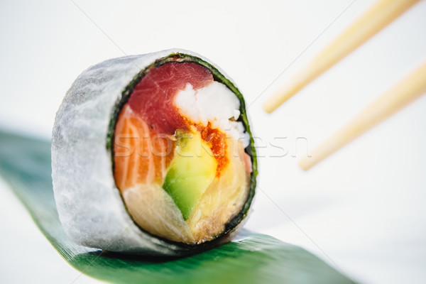 Tradizionale fresche japanese sushi bianco Foto d'archivio © sarymsakov