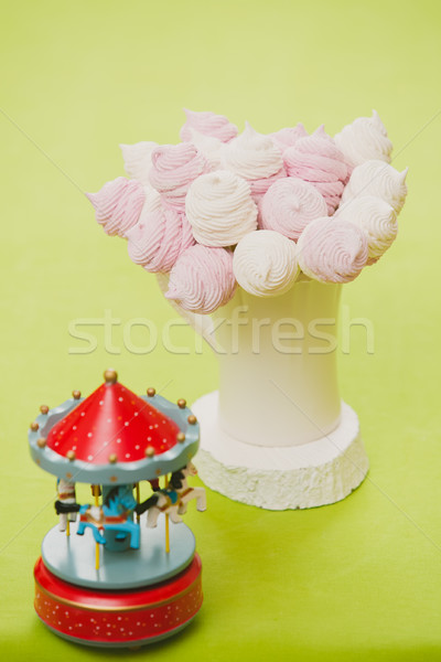 Homemade pink and white marshmallow Stock photo © sarymsakov