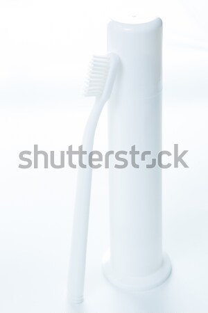 Zahnpasta Zahnbürste weiß seicht Gesundheit Stock foto © sarymsakov