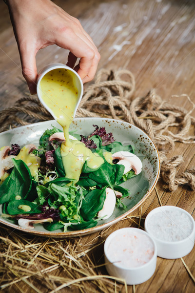 Fresh green salad Stock photo © sarymsakov