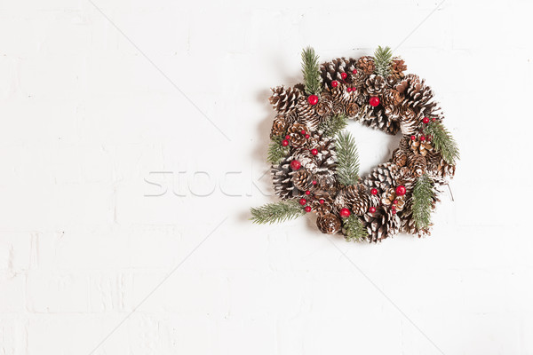 Weihnachten Dekoration Neujahr selektiven Fokus kreative Hintergrund Stock foto © sarymsakov