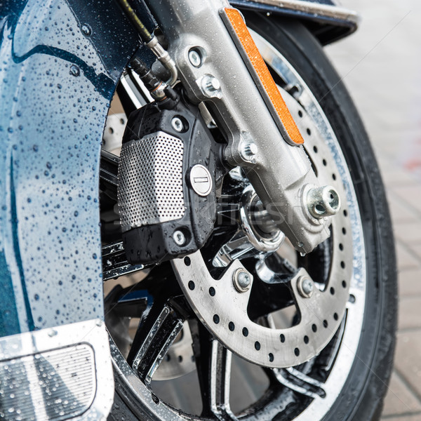 Nowego błyszczący hamulec motocykla sportu przerwie Zdjęcia stock © sarymsakov