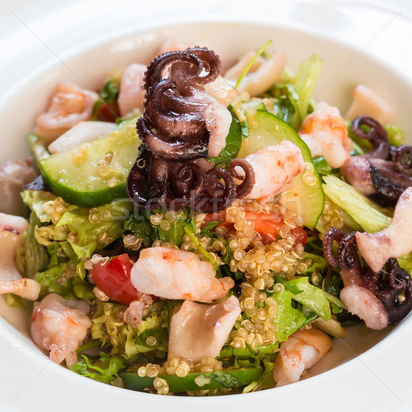 seafood salad with quinoa Stock photo © sarymsakov