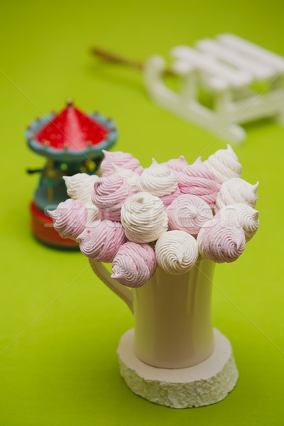 Homemade pink and white marshmallow Stock photo © sarymsakov