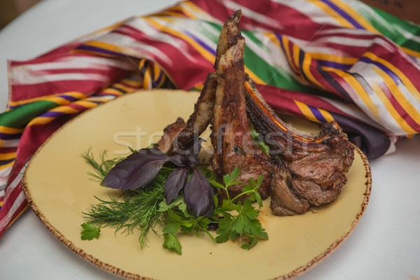 Mięso z grilla grillowany organiczny cielęcina filet Zdjęcia stock © sarymsakov