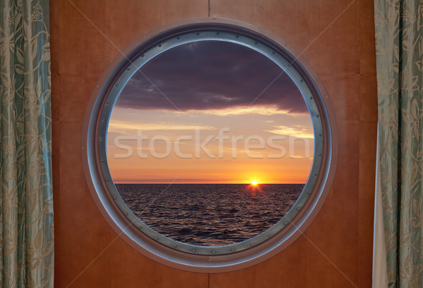 Sunrise Through Porthole Stock photo © sbonk