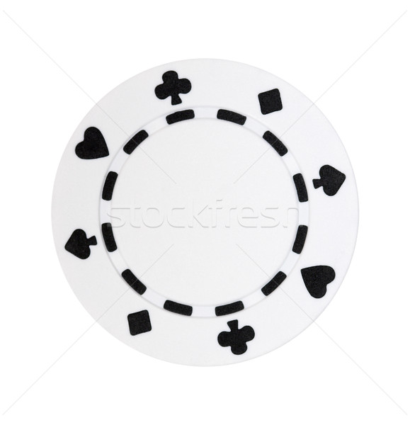 White Poker Chip Stock photo © sbonk