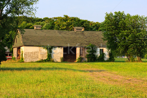 Grange pays fin lumière du soleil ciel [[stock_photo]] © sbonk