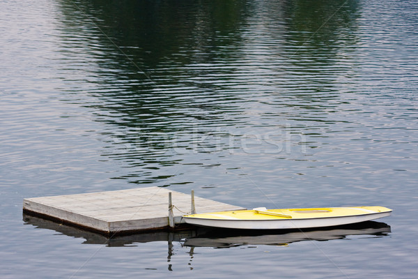 Docked Boat on Lake Stock photo © sbonk
