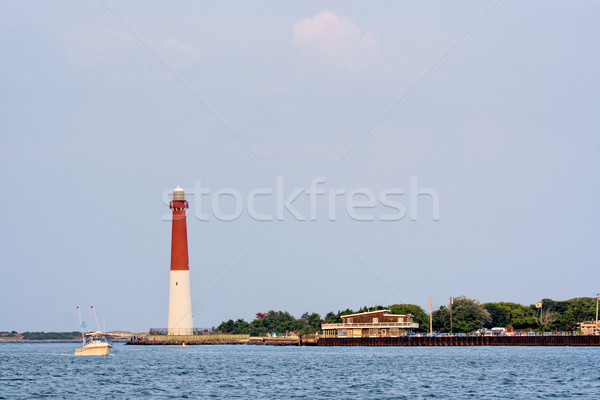 灯台 ロングビーチ 島 ニュージャージー州 古い 空 ストックフォト © sbonk