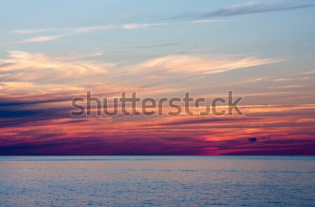 An Evening Sunset Over Water Stock photo © sbonk