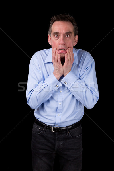 Shocked Terrified Business Man Pulling Face Stock photo © scheriton
