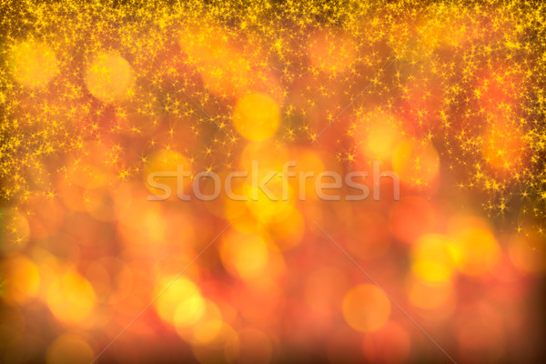 Beautiful Red Golden Background Starlight Twinkles Sparkles Stock photo © scheriton