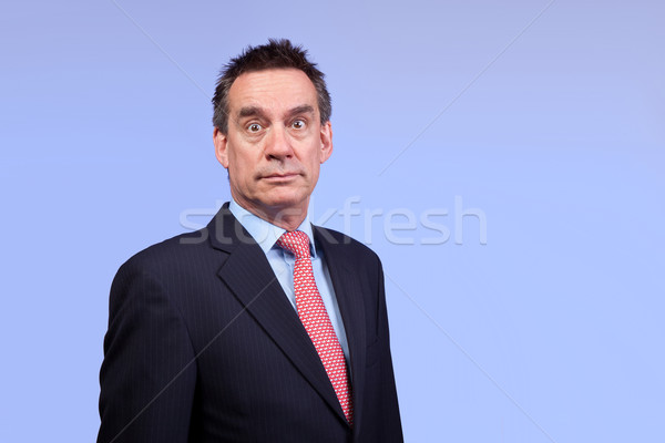 Surprised Shocked Business Man in Suit Stock photo © scheriton