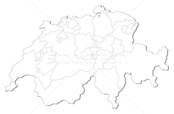 Map of Swizerland Stock photo © Schwabenblitz