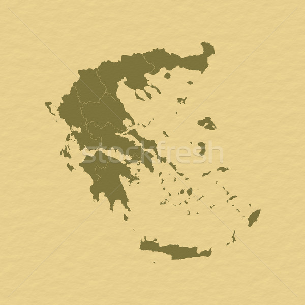 Map of Greece Stock photo © Schwabenblitz