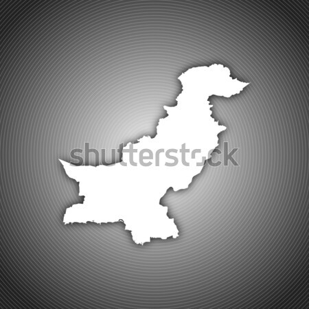 Mapa Paquistão político vários abstrato mundo Foto stock © Schwabenblitz