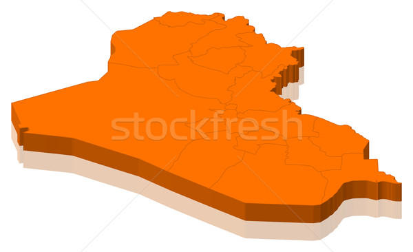 地図 イラク 政治的 いくつかの 抽象的な 世界 ストックフォト © Schwabenblitz
