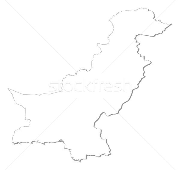 Térkép Pakisztán politikai néhány absztrakt világ Stock fotó © Schwabenblitz