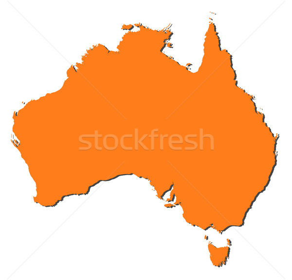 Map of Australia Stock photo © Schwabenblitz