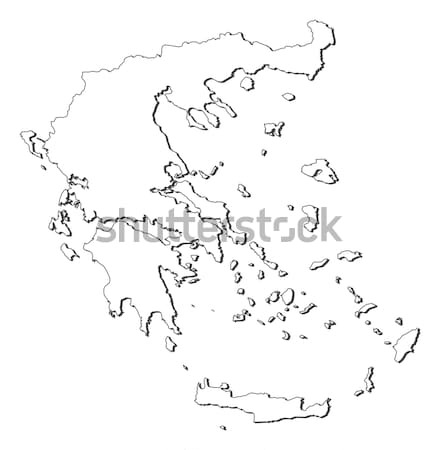 Map of Greece Stock photo © Schwabenblitz