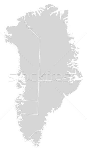 Map of Greenland Stock photo © Schwabenblitz