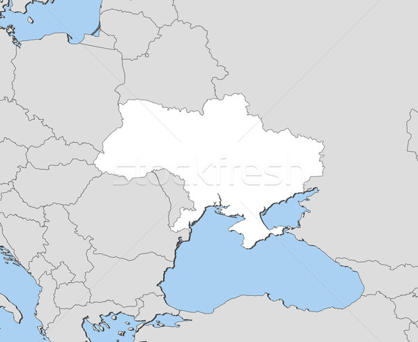 Map of Ukraine Stock photo © Schwabenblitz