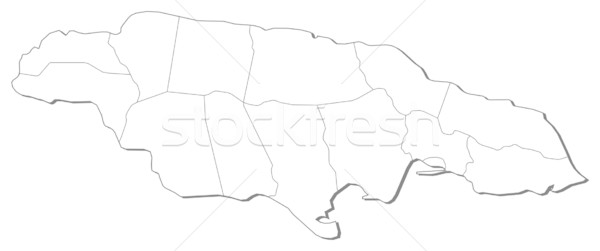 Map of Jamaica Stock photo © Schwabenblitz