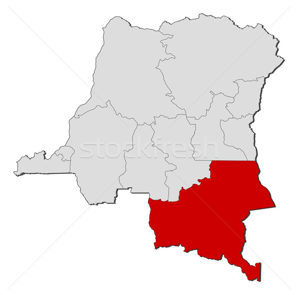 Mapa democrático república Congo político vários Foto stock © Schwabenblitz
