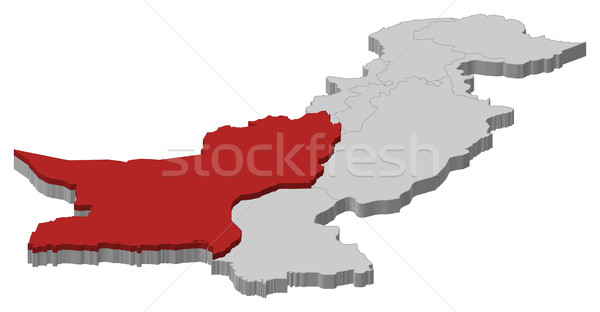Térkép Pakisztán politikai néhány absztrakt háttér Stock fotó © Schwabenblitz