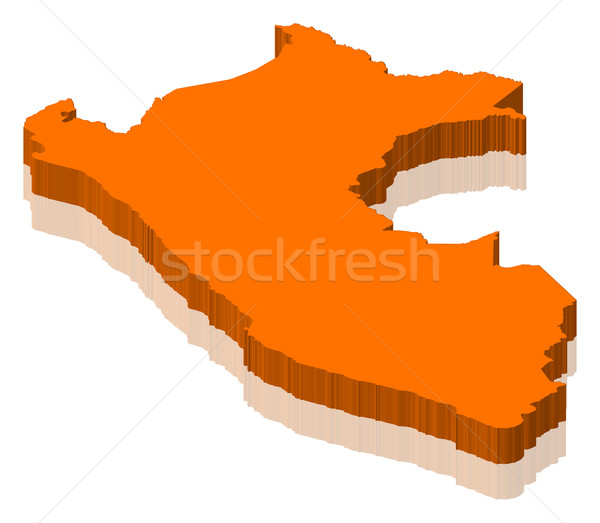Map of Peru Stock photo © Schwabenblitz