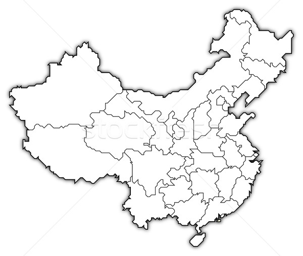 Map of China, Macau highlighted Stock photo © Schwabenblitz
