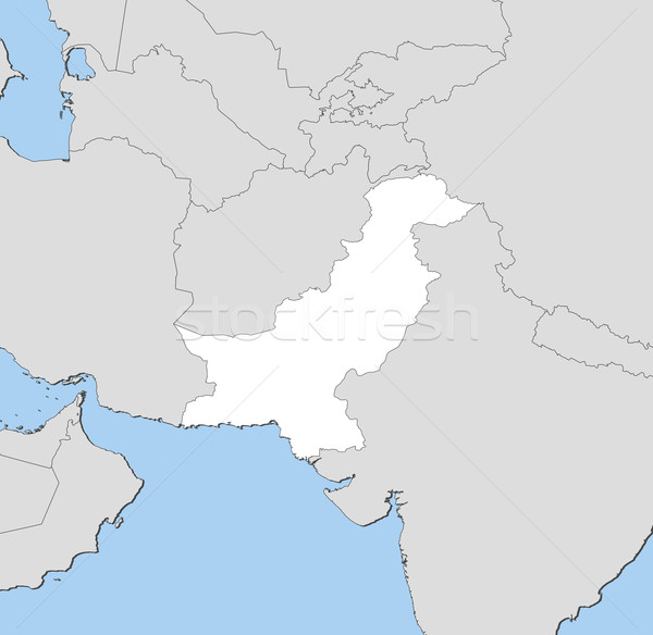 Térkép Pakisztán politikai néhány absztrakt világ Stock fotó © Schwabenblitz