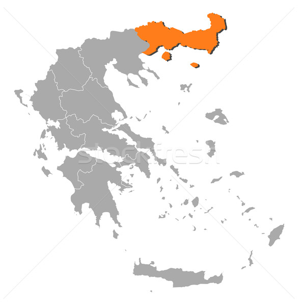 карта Греция Македонии политический несколько аннотация Сток-фото © Schwabenblitz