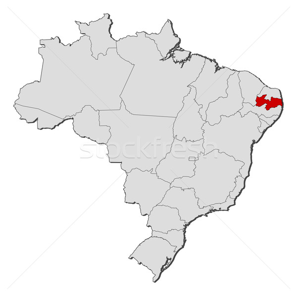 Foto stock: Mapa · Brasil · político · vários · globo · abstrato