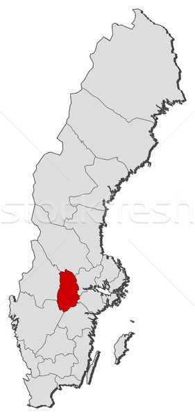 Map of Sweden,  Stock photo © Schwabenblitz