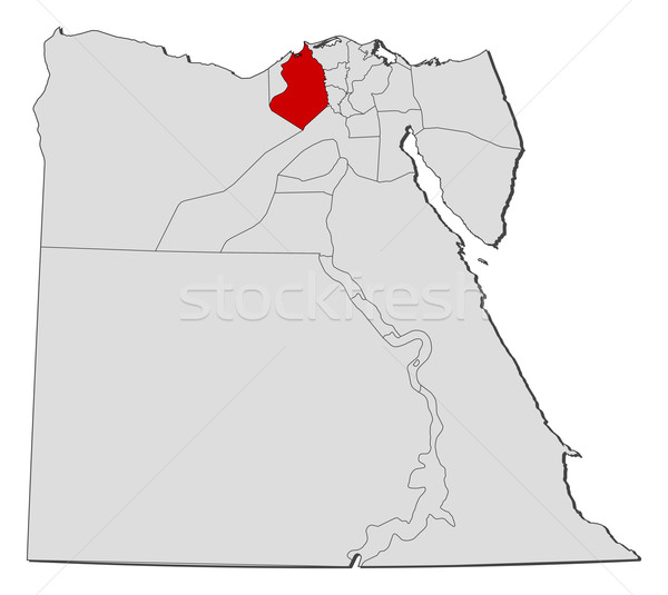 Map of Egypt, Beheira highlighted Stock photo © Schwabenblitz