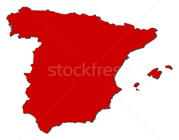 Map of Spain Stock photo © Schwabenblitz