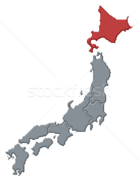 карта Япония политический несколько аннотация Сток-фото © Schwabenblitz