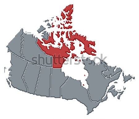 Map - Canada, Nunavut Stock photo © Schwabenblitz